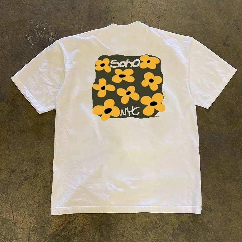 Men'S Fashion Nyc - 2026 Nova Camiseta de Algodão Estilosa