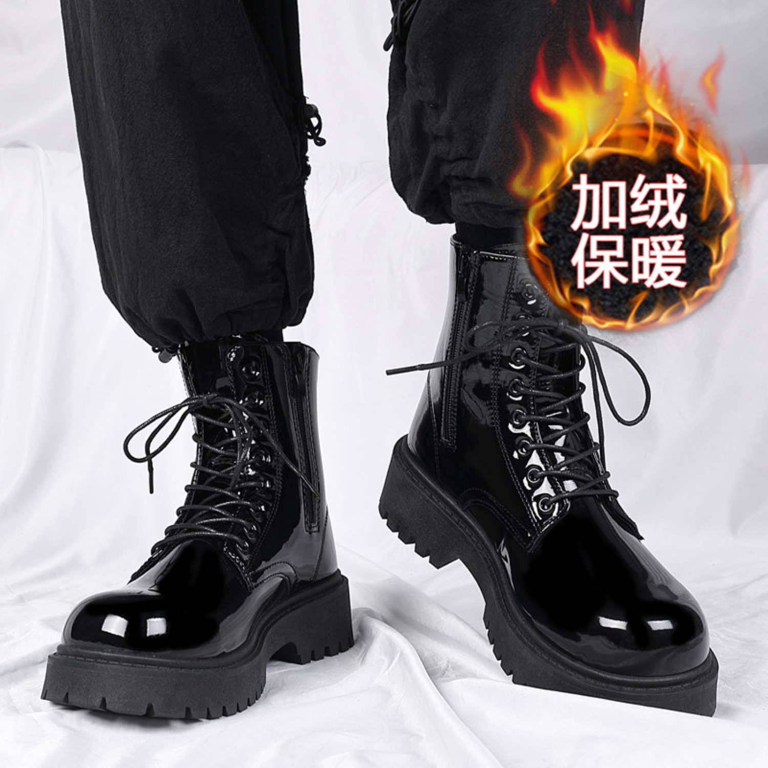Men'S Fashion Plus - Botas masculinas de cano alto, quentes