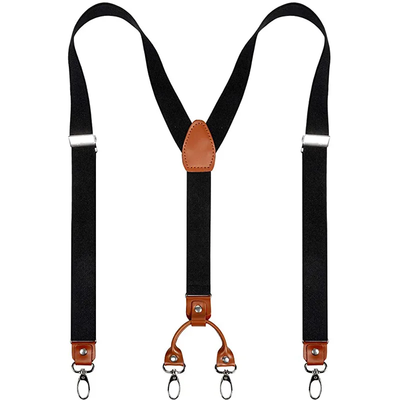Suspenders Clip Men - 2.5cm 4 clipes suspensórios clipes para