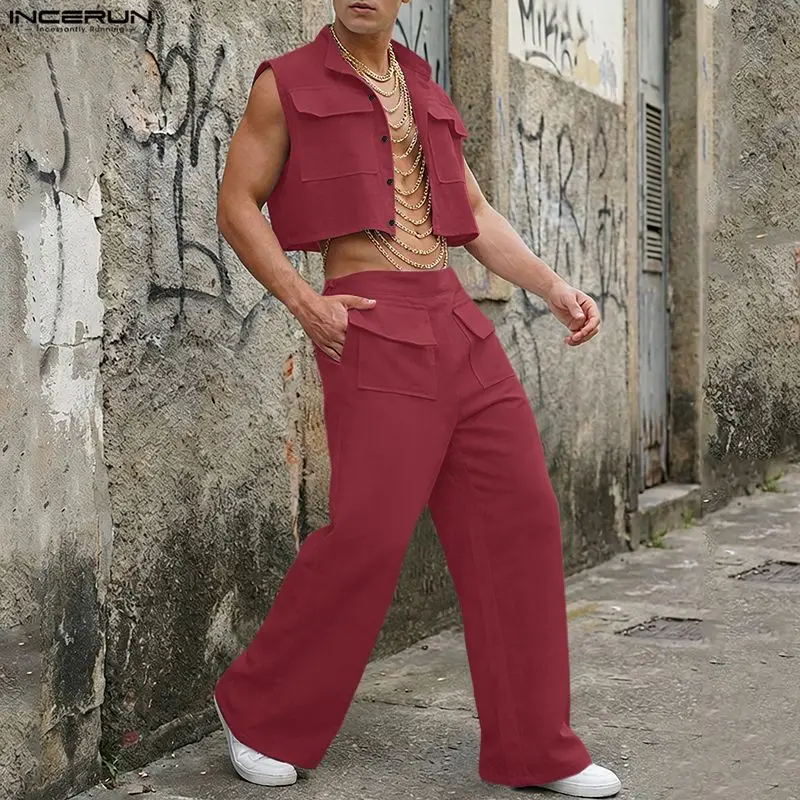Men'S Fashion For 2026 - Conjuntos Masculinos INCERUN: Camisetas Regata Sólidas