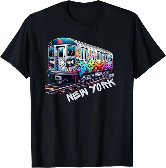 Men'S Fashion Nyc - Nova york trem graffiti estilo nyc