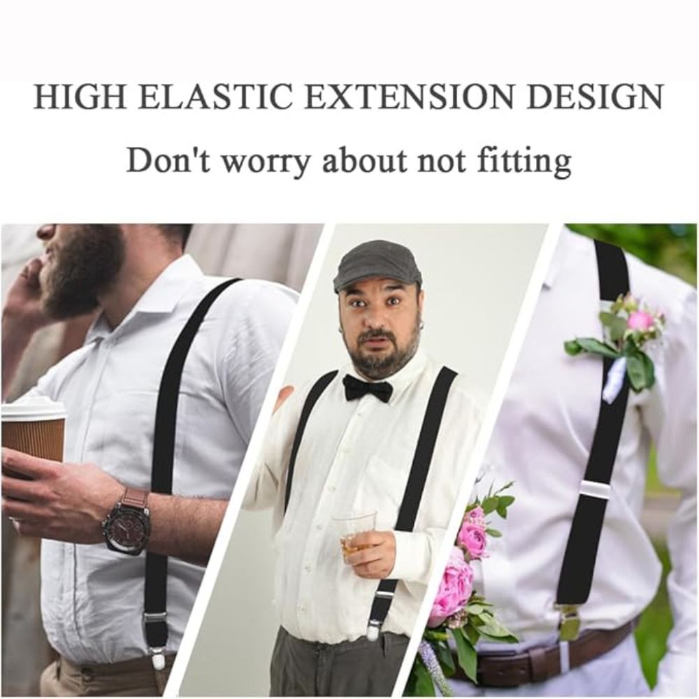 Novos Suspensórios Ajustáveis  - Suspenders Clip Men avaliação e preço