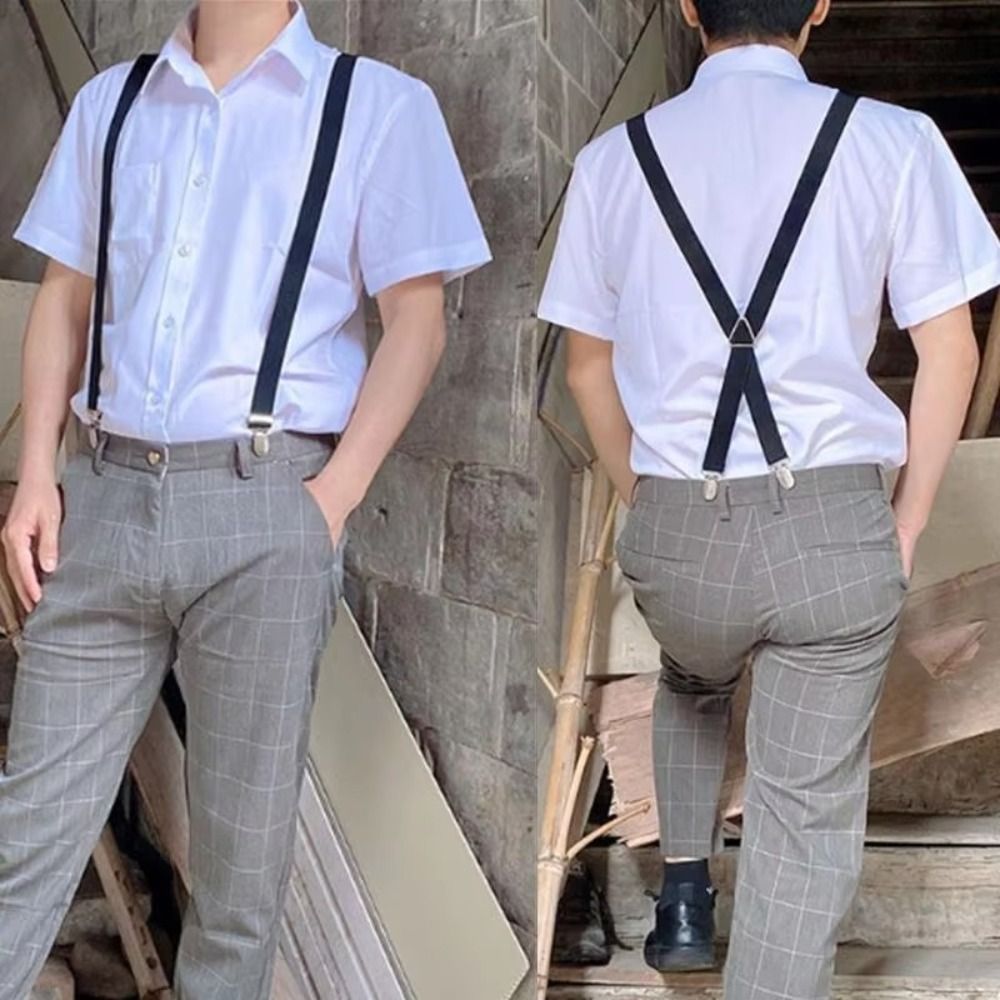 Novos Suspensórios Ajustáveis  - Suspenders Clip Men avaliação e preço
