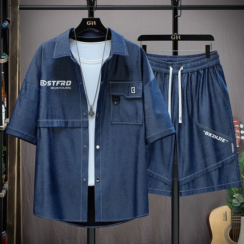 Novo Conjunto de Camiseta de V - Men'S Fashion Plus avaliação e preço