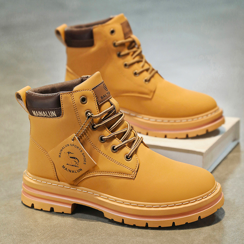 Clássico masculino botas de ca - Men'S Fashion News avaliação e preço