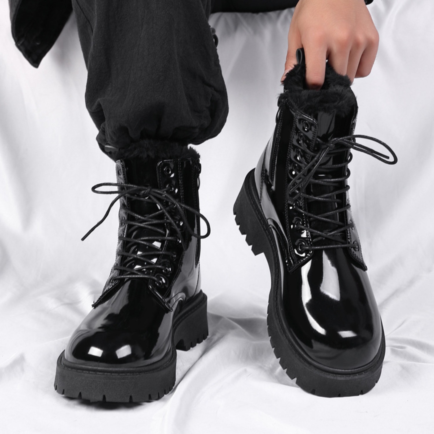 Botas masculinas de cano alto, - Men'S Fashion Plus avaliação e preço