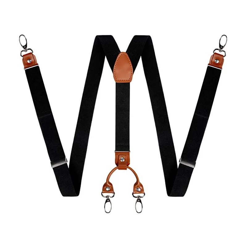 2.5cm 4 clipes suspensórios cl - Suspenders Clip Men avaliação e preço