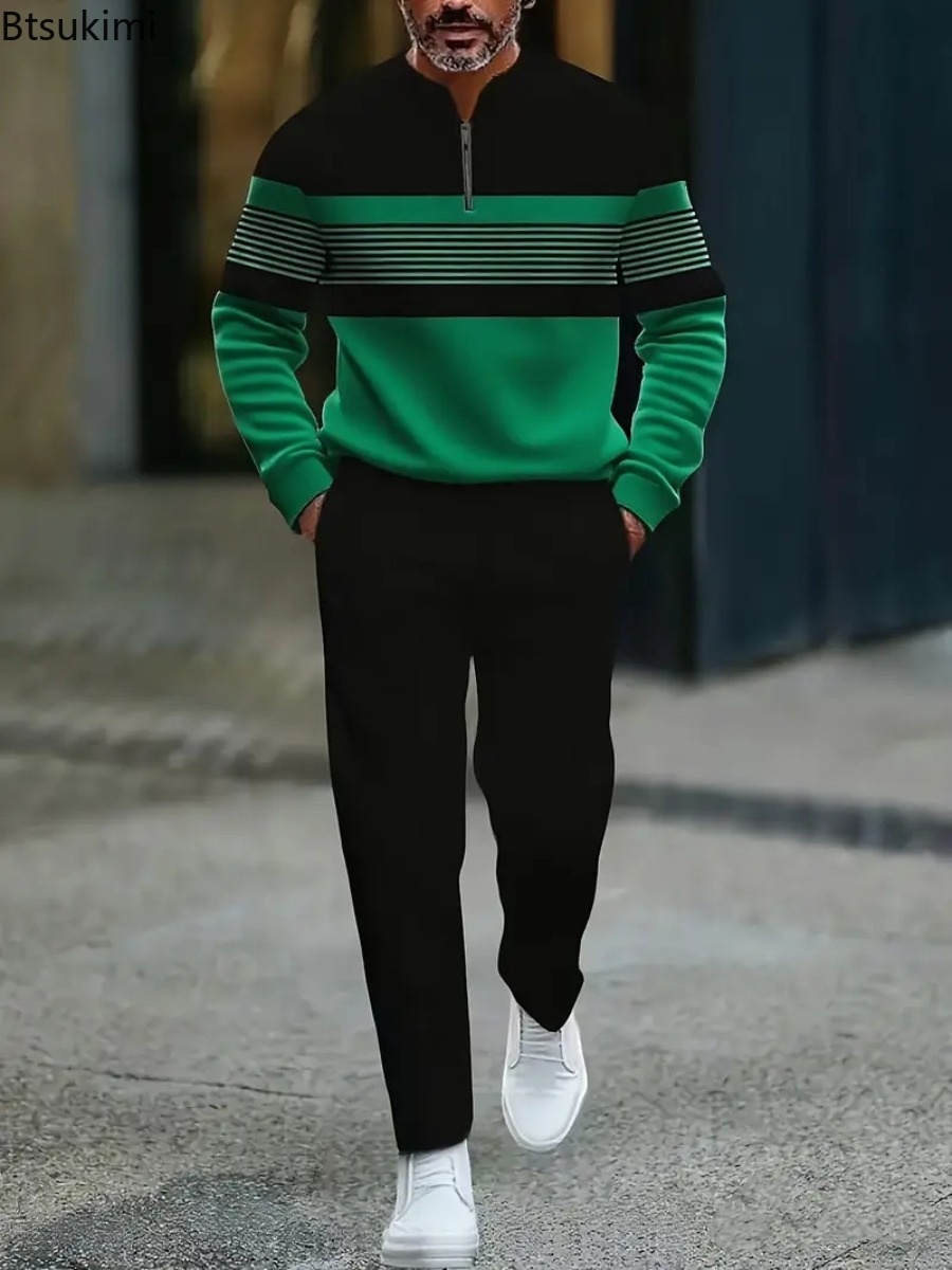 Novo Conjunto de Pullover Masc - Men'S Fashion Plus avaliação e preço