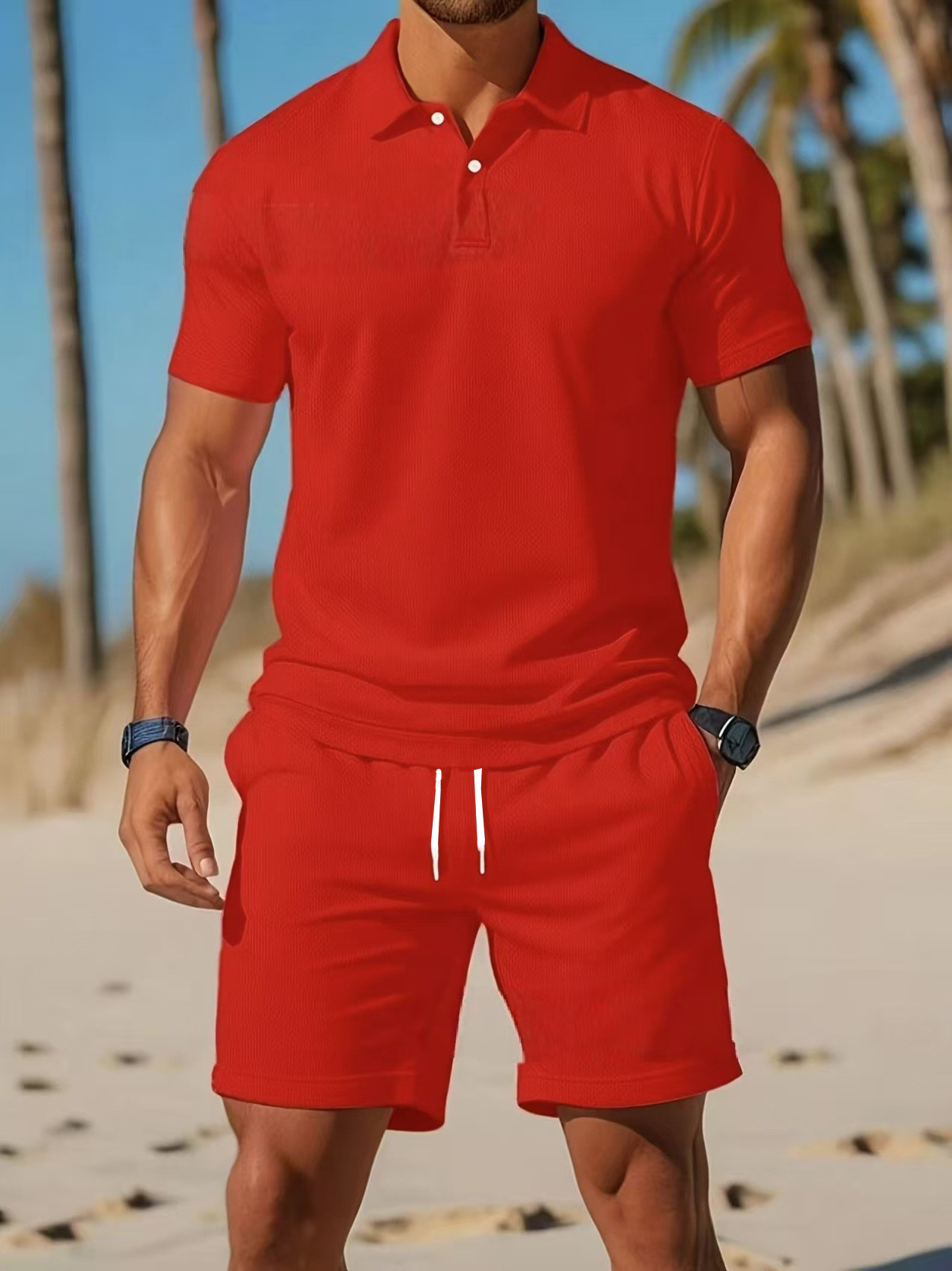 Conjunto de verão casual versá - Men'S Fashion Plus avaliação e preço