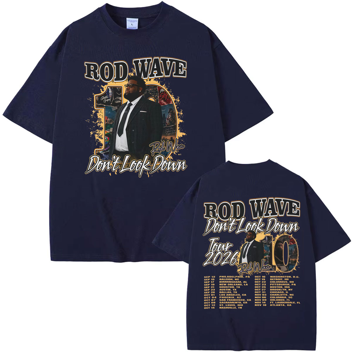 Camiseta Gráfica Rapper Rod Wa - Men'S Fashion Looks 2026 avaliação e preço