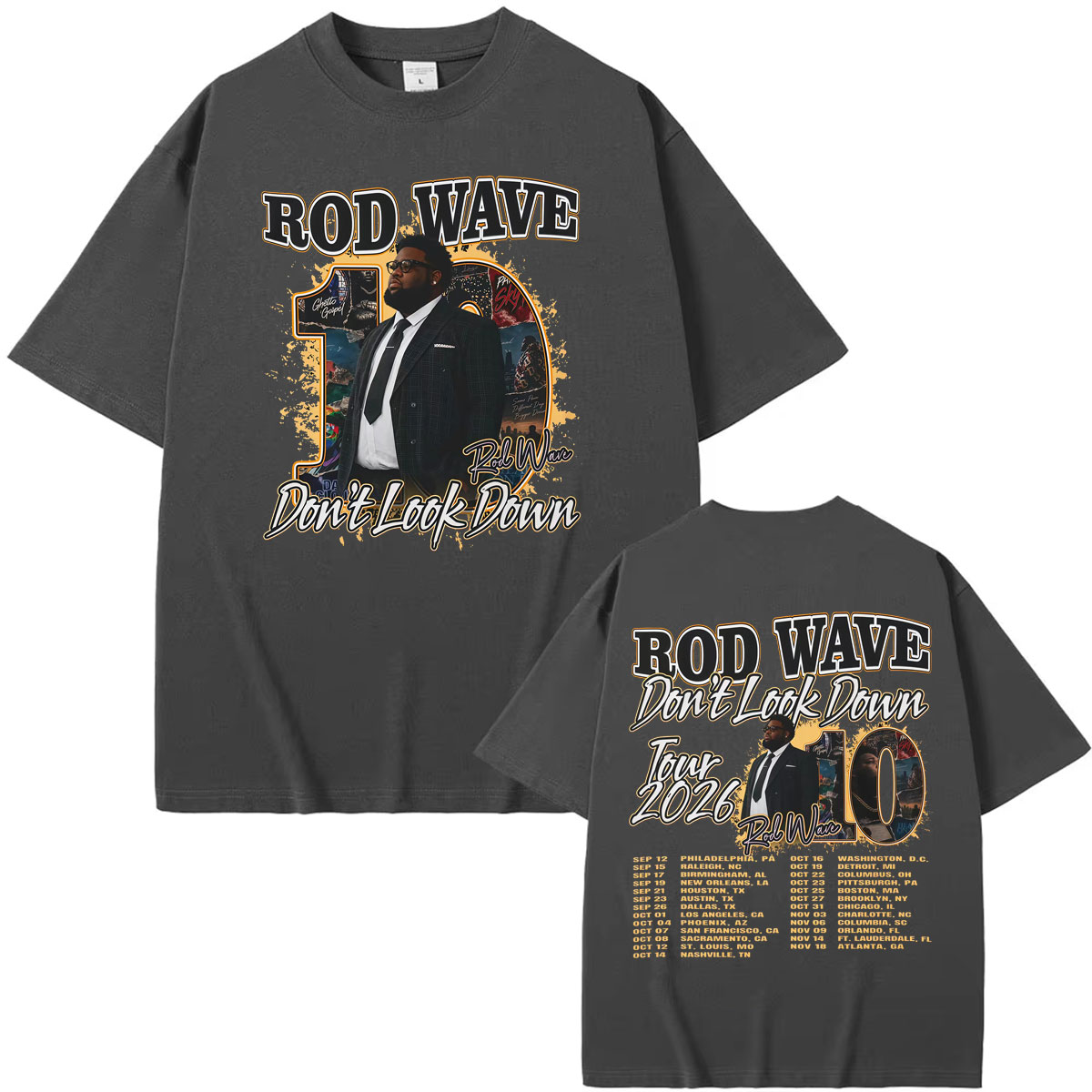 Camiseta Gráfica Rapper Rod Wa - Men'S Fashion Looks 2026 avaliação e preço