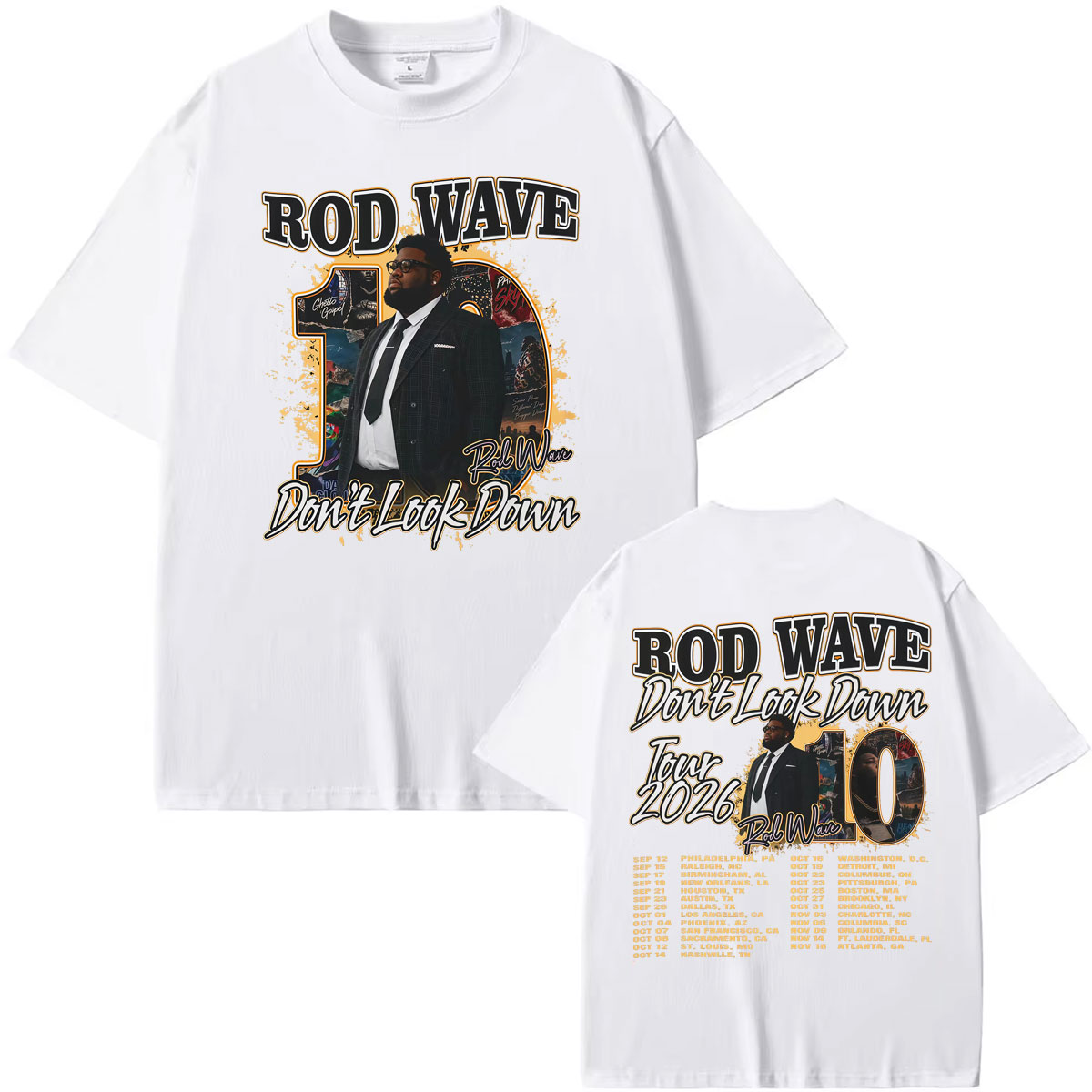 Camiseta Gráfica Rapper Rod Wa - Men'S Fashion Looks 2026 avaliação e preço