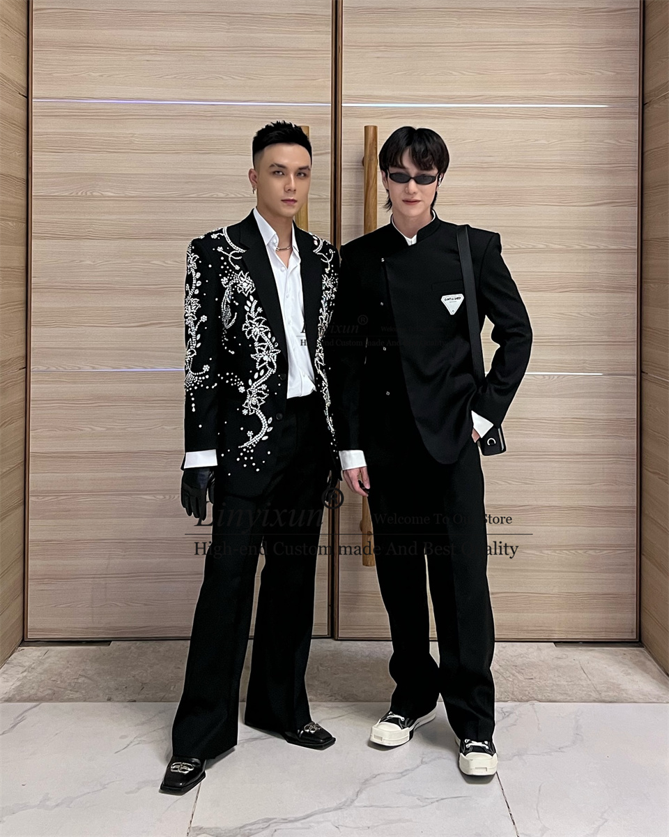 Diamante de metal masculino em - Mens Fashion Trajes avaliação e preço