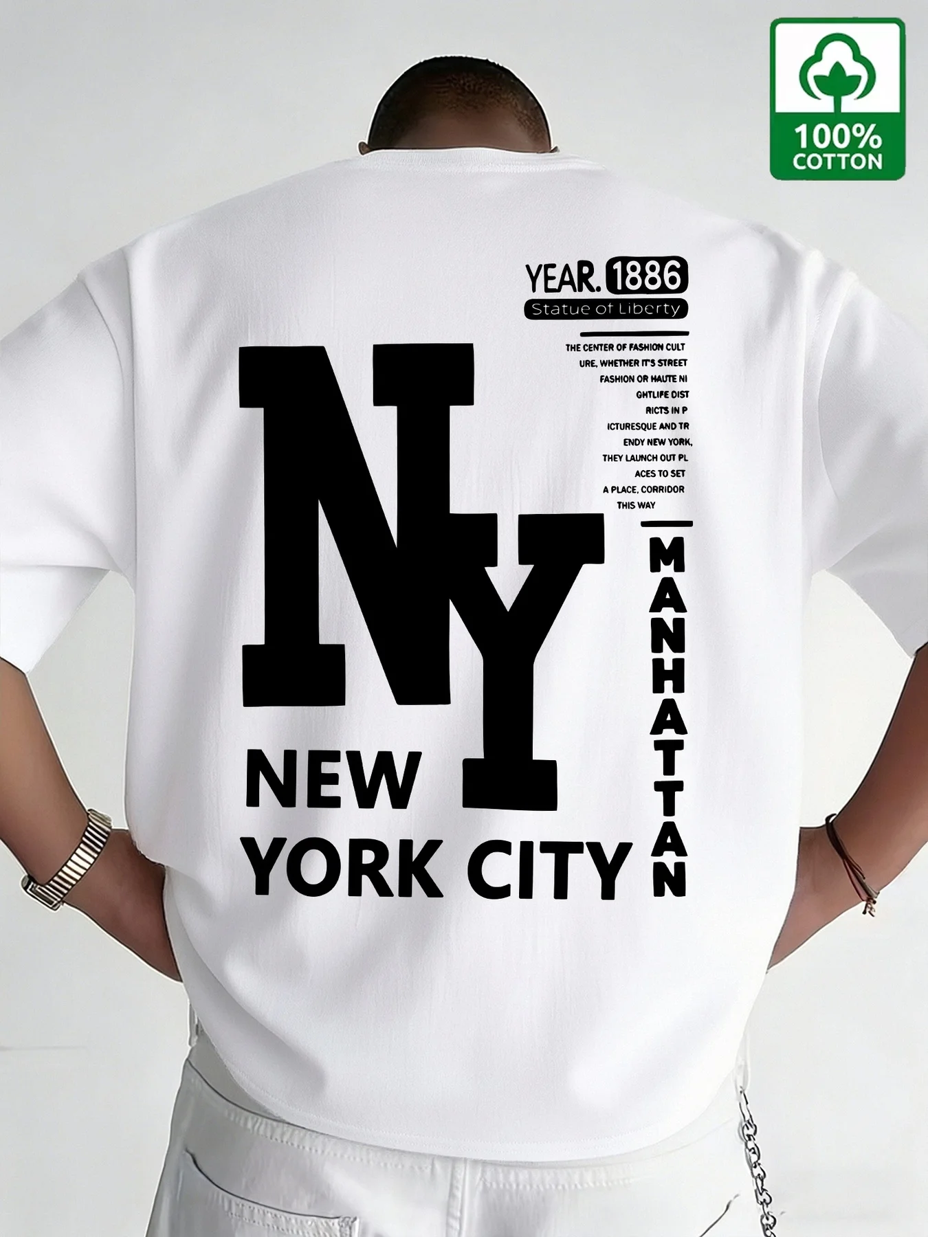 Camiseta Masculina NYC de Algo - Men'S Fashion Nyc avaliação e preço