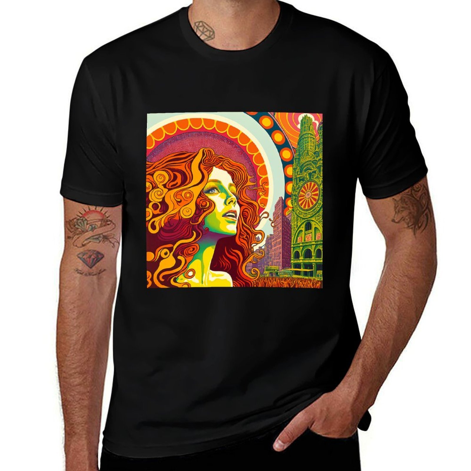 Camiseta retrô NYC dos anos 70 - Men'S Fashion Nyc avaliação e preço
