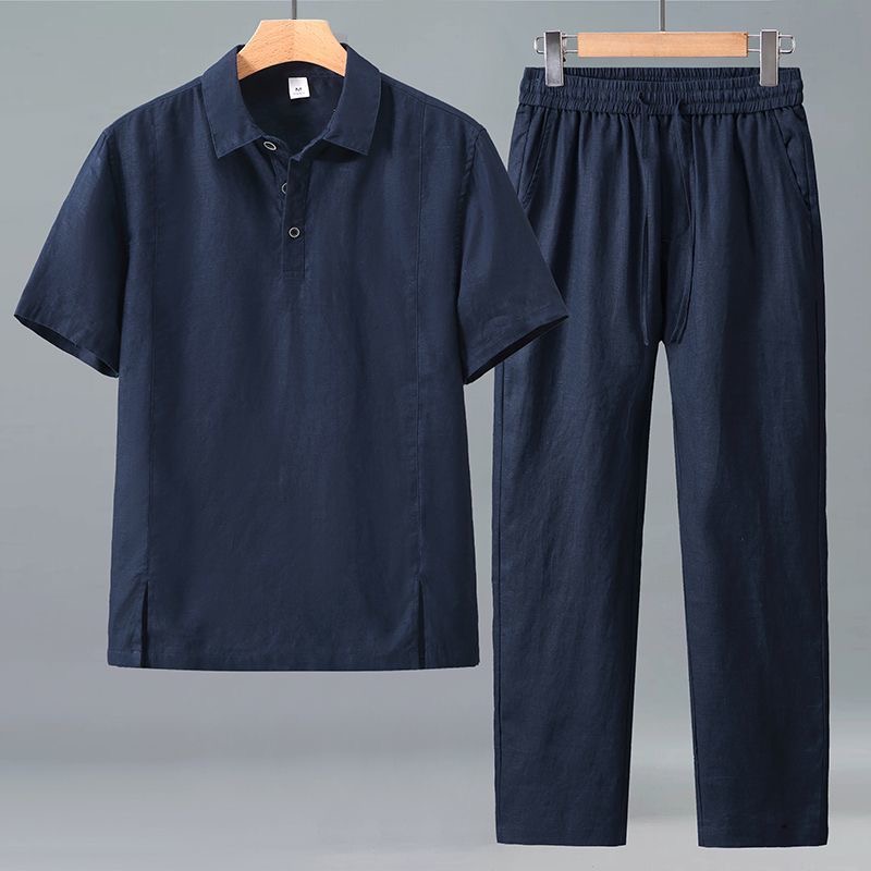 Conjunto de Camiseta de Manga  - Men'S Fashion Plus avaliação e preço