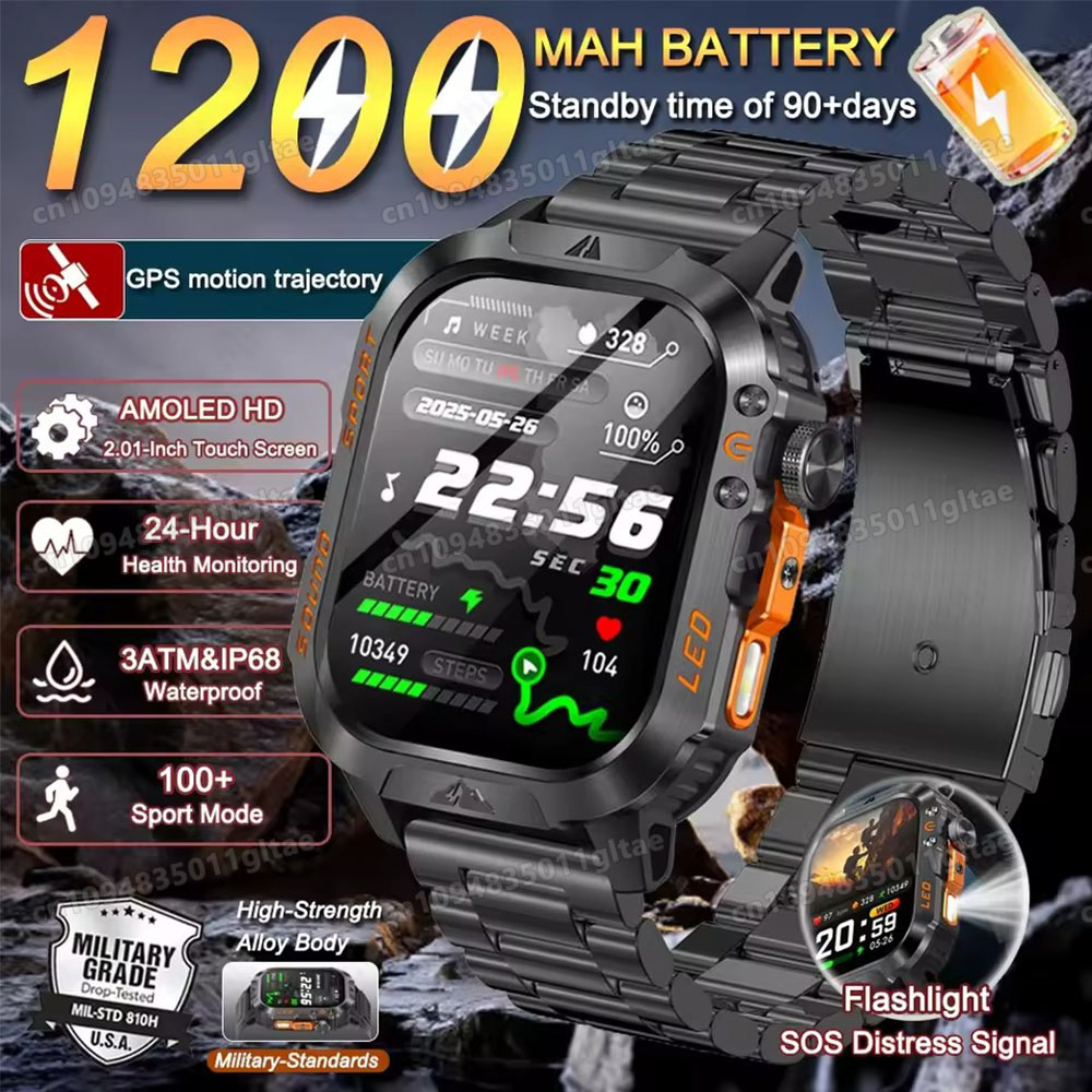 Novo Smartwatch Militar 2026 p - Men'S Fashion Week 2026 avaliação e preço