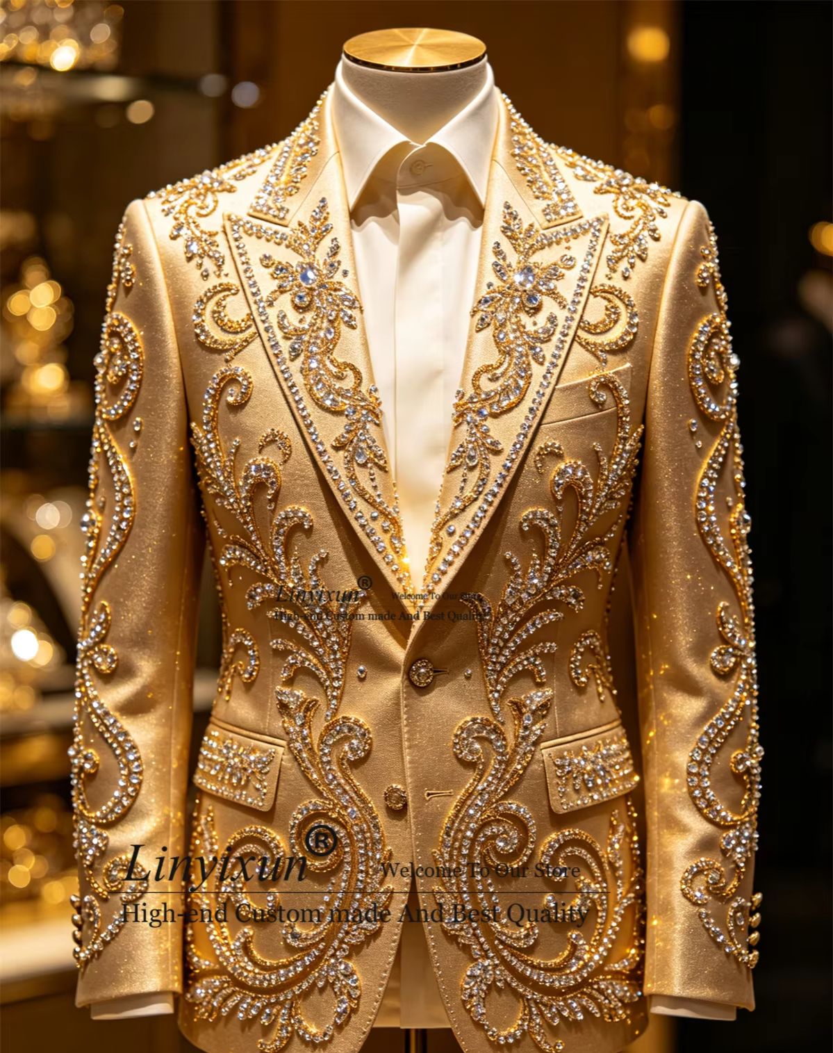 Trajes masculinos de cristal d - Mens Fashion Trajes avaliação e preço