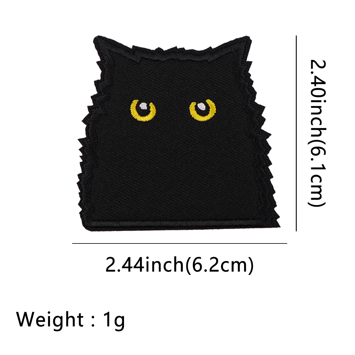 Remendos bordados de gato pret - Men Fashion Kids avaliação e preço